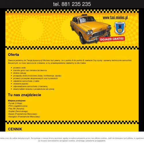 Taxi mielec numer - Mielec