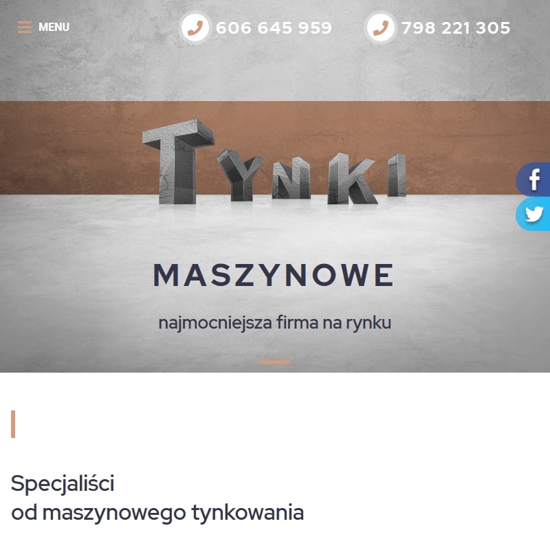 Tynki maszynowe cena łódzkie w Wieluniu