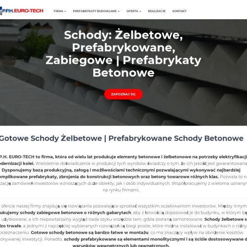 Prefabrykacja schodów zabiegowych