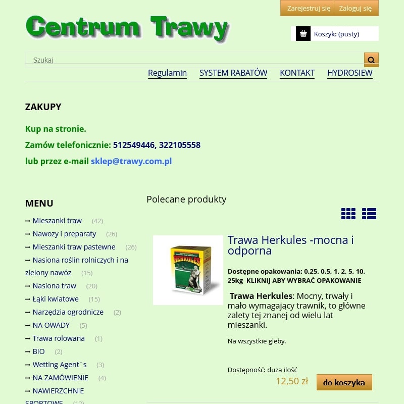 Organiczny nawóz do trawy