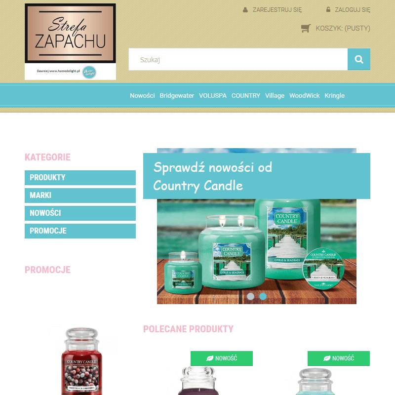 Wieluń - świeczki zapachowe country candle